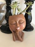 Whispering Sleeping Flower Girl Pot