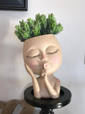 Whispering Sleeping Flower Girl Pot