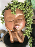Whispering Sleeping Flower Girl Pot
