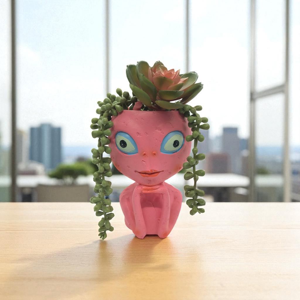 pink plant pot indoor Pink Alien Flower Pot – Planter Earth